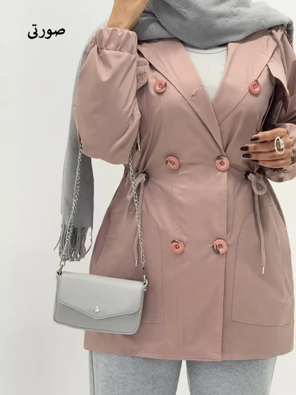 3631-بارانی عروسکی لیان ( ایراددار )