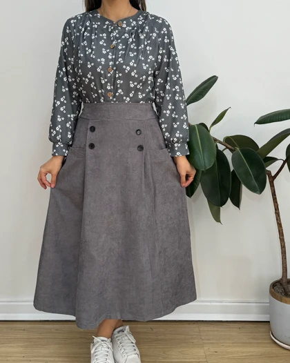 دامن مخمل کبریتی 3