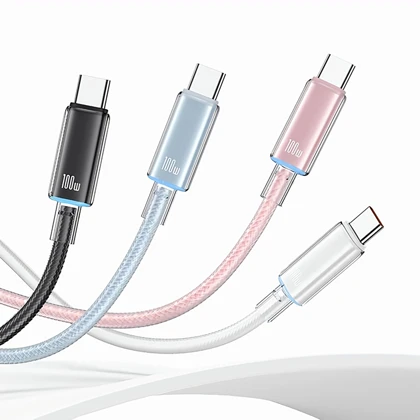 کابل دو سر تایپ سی یوسامز USAMS مدل SJ660 توان 100 وات 1.2 متر