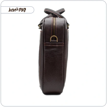 کیف چرم اداری مردانه قهوه ای کد BR21
