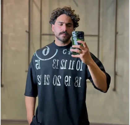 تیشرت پارچه بیسکویتی mm6