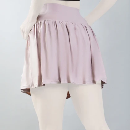 دامن کشاله دار تنیسی مدل 4A0033 صورتی روشن