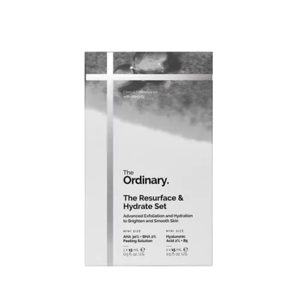 پک دو عددی لایه‌بردار و آبرسان اوردینری The Ordinary (پک ری‌سرفیس و هیدریت) ست جوانساز، صاف‌کننده و مرطوب‌کننده پوست