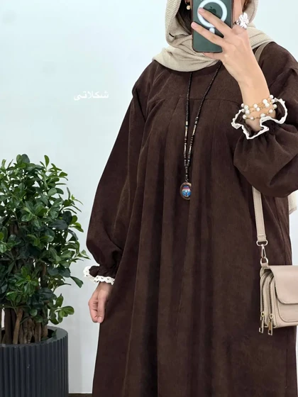 پیراهن مانتویی پاییزه رایلی 4 با کد 4236(ایراددار)