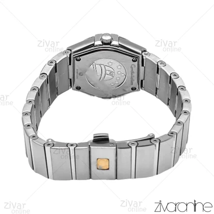 ساعت امگا کانسلیشن زنانه تمام نقره ای ایندکس خطی 106082