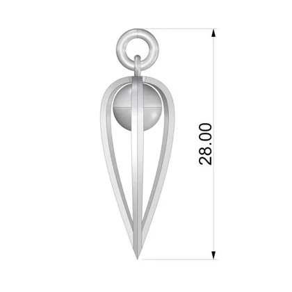 آویز دانژه متوسط _ Danje Pendant mediom