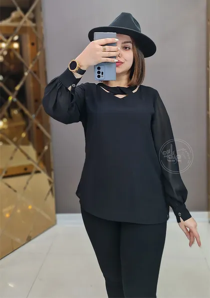 شومیز حریر ناربن