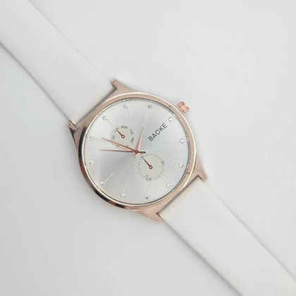 ساعت مچی زنانه باوک BAOKE بند چرمی ، اسپرت و روزمره با جعبه کادویی