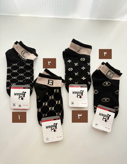 جوراب زنانه ساق کوتاه مشکی برند 845