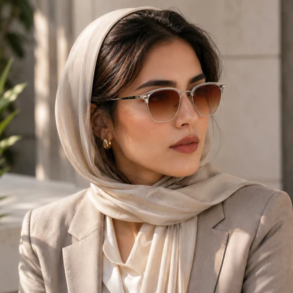 عینک آفتابی تام فرانک مدل TF1025 C04 گان متال - دودی کریستال