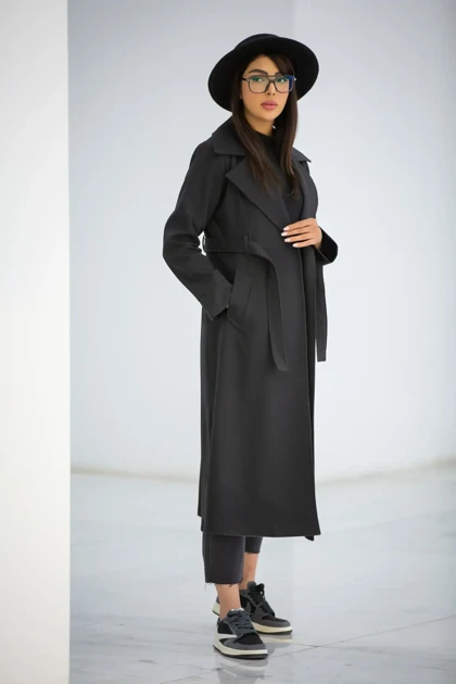 بارانی بلند یقه انگلیسی