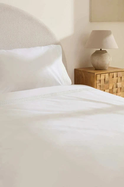 سرویس روتختی دو نفره Karaca Home مدل Calisse پنبه - سفید