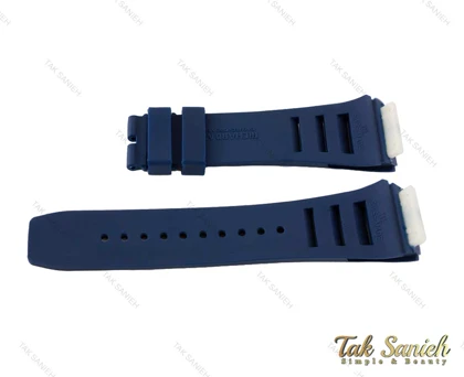 بند ساعت ریچاردمیل مردانه سرمه ای پیچی RichardMille-Strap-5078-G