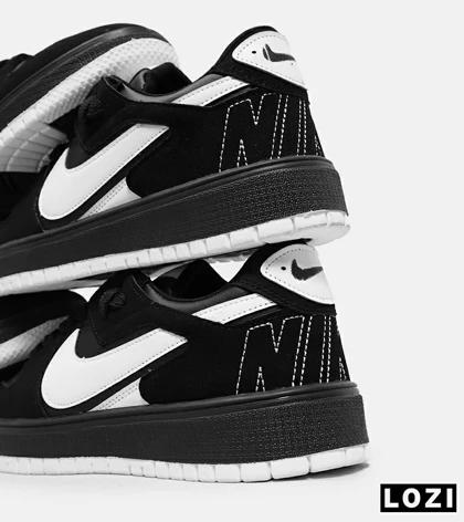 کفش کتانی مردانه مشکی سفید NIKE AIR JORDAN