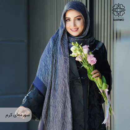 روسری ژاکارد رونا طرح پر- 140