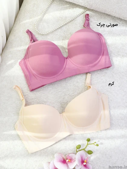 سوتین اسفنجی کاپ‌دار فنردار کاپ C کد 725