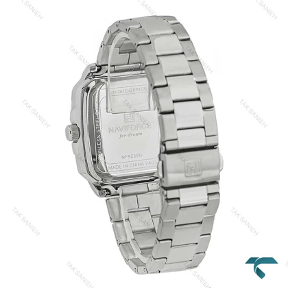 ناوی فورس مردانه NF9239 سیلور صفحه مشکی NaviForce-7749-G