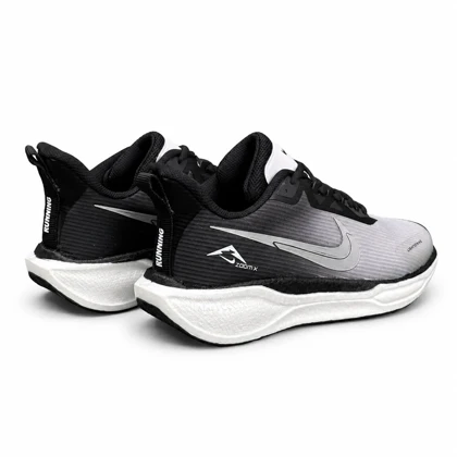 کتانی زیره بست مردانه مدل رانینگ نایکی طوسی و سفید NIKE