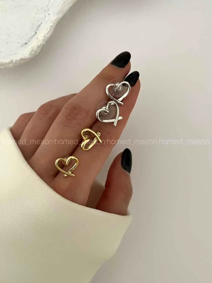 گوشواره قلب مینیمال