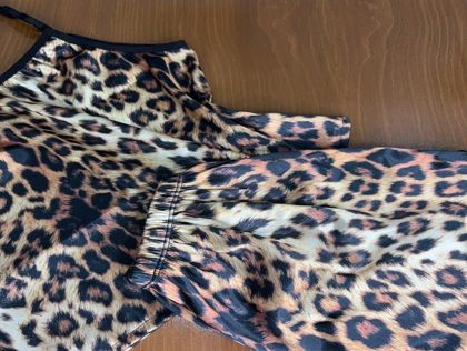 ست تاپ و شلوارک طرح پلنگی 175