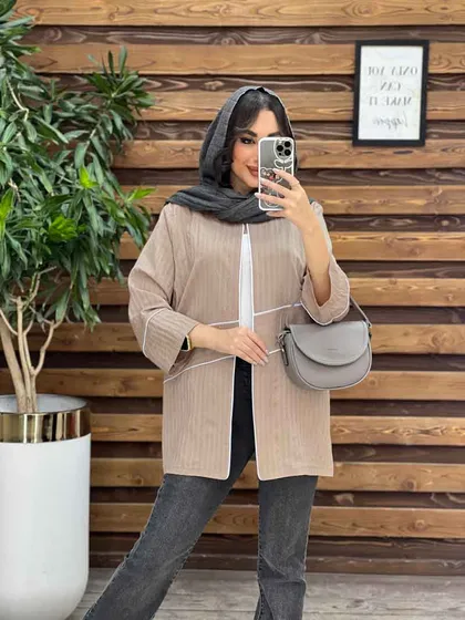 مانتو جلو باز مغزی دوزی