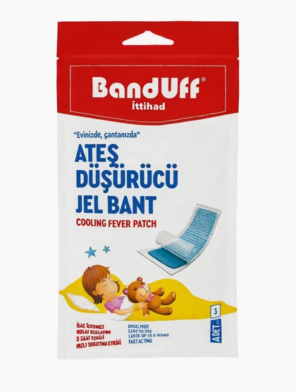 چسب تب بر و خنک کننده کودک بانداف (BandUff Cooling Fever Patch)