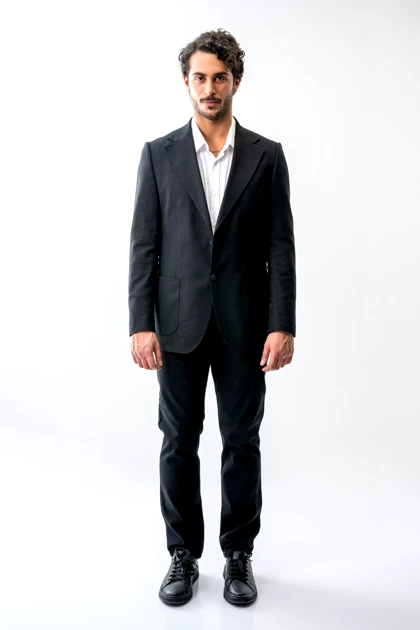 کت لینن بیسیک مردانه