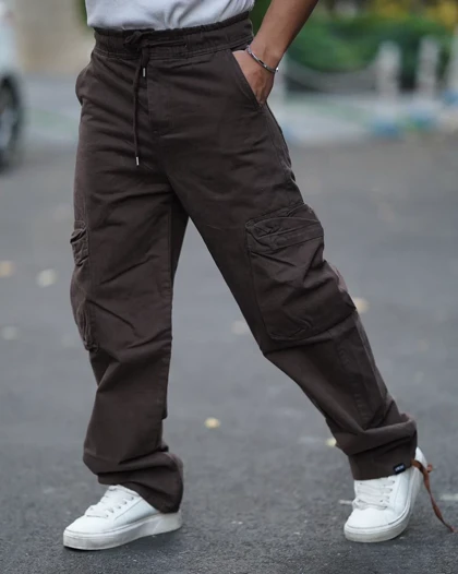 شلوار کارگو بگ دمپا استوپر سنگ شور