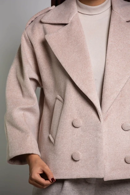 کت زنانه فوتر کجراه 4 دکمه نما