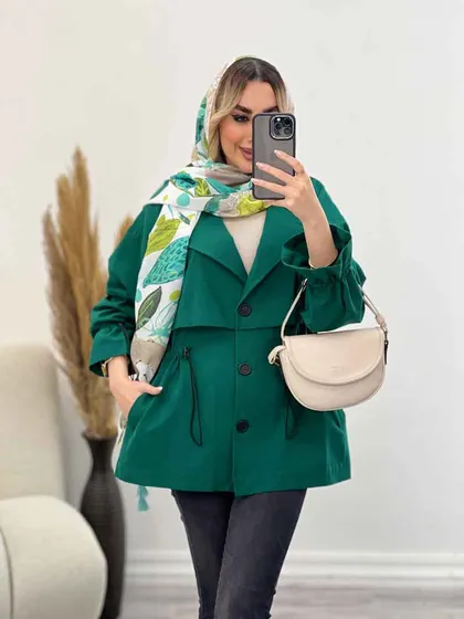مانتو لینن ژیله دار دلوین