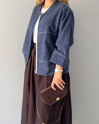 جکت Nicki (سرمه ای) (اوتلت)