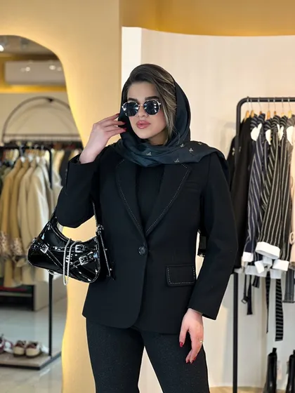 کت فوتر شلال دوزی مشکی 120209
