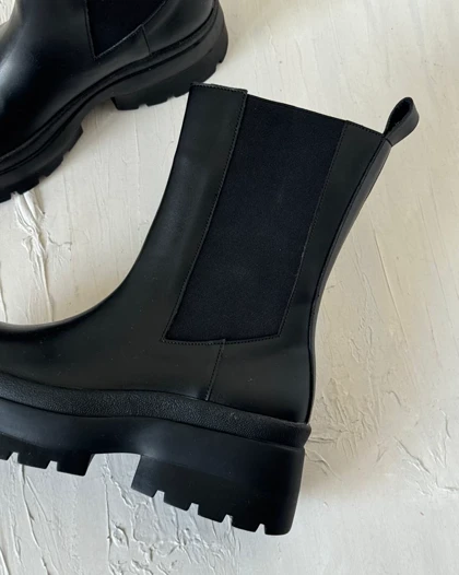 نیم بوت بغل کش – مشکی  کد 1200139