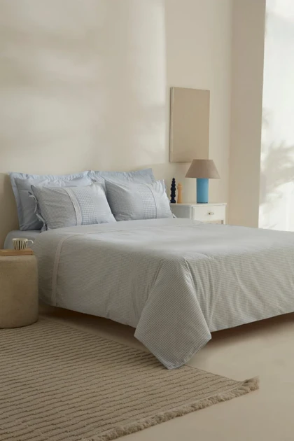 سرویس روتختی دو نفره Karaca Home مدل Luisa پنبه - آبی