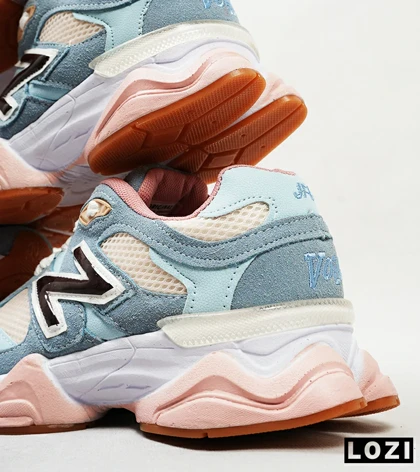 کفش کتانی زنانه آبی سفید صورتی NEW BALANCE 9060