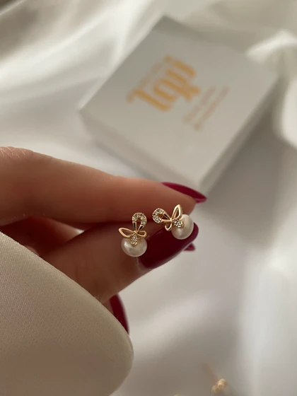 گوشواره های میخی مرواریدی ژوپینگ