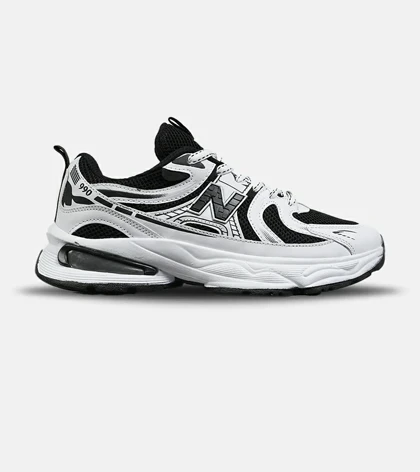 کفش کتانی مردانه و زنانه سفید مشکی NEW BALANCE 990 مدل 8515