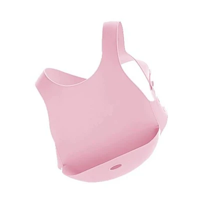 پیشبند سیلیکونی بند گردنی صورتی minikoioi flexi bib