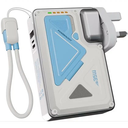 پاور بانک 10000 وایرلس و شارژر دیواری پاورولوژی Powerology PPBCHA80 برای آیفون و اندروید