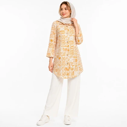 مانتو زنانه لینن گندم کد 83