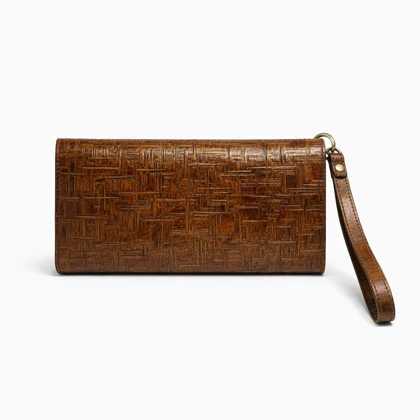 کیف دستی چرم طبیعی نگار طرح میخی کد 601121