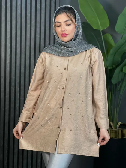 مانتو نگینی تابان کد 1631
