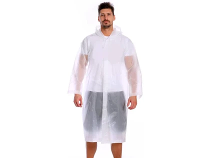 پانچو بارانی ضدآب شفاف با قابلیت استفاده مجدد Reusable EVA Rain Poncho