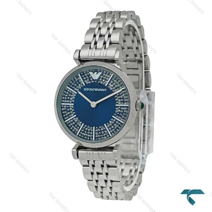 امپریو آرمانی زنانه سیلور صفحه سرمه ای Armani-7998-L