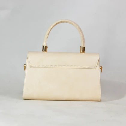 کیف دستی زنانه نیلوفر رنگ کرم کد 5801