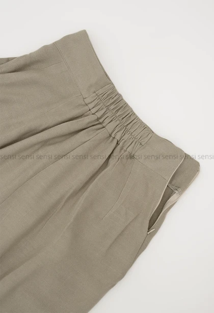 شلوار لینن پشت کش 4پیله کد1005464