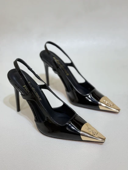 کفش زنانه پاشنه 10 سانت لودشکا پنجه طلا وای اس ال Yves Saint Laurent کد 1449