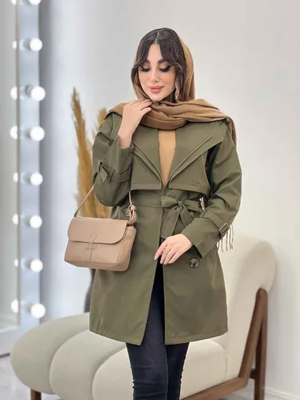 بارانی یقه دوبل باران