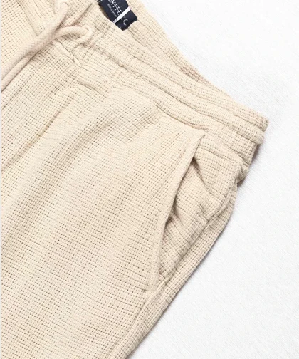 شلوار کنفی بگ و کمر کش کرم 1010