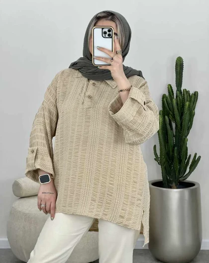 شومیز جلو بسته کوک دوزی شده(70)کد3510